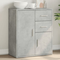 vidaXL Credenza Grigio Cemento 60x31x70 cm in Legno Multistrato