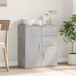 vidaXL Credenza Grigio Cemento 60x31x70 cm in Legno Multistrato - Vista aggiuntiva 3