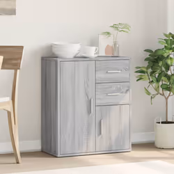vidaXL Credenza Grigio Sonoma 60x31x70cm in Legno Multistrato - Vista aggiuntiva 3