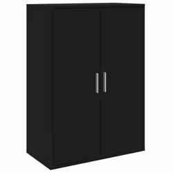 vidaXL Credenza Nero 60x31x84 cm in Legno Multistrato - Vista aggiuntiva 2