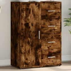 vidaXL Credenza Rovere Fumo 60x31x84 cm in Legno Multistrato
