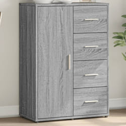 Vidaxl - Credenza Grigio Sonoma 60x31x84 cm in Legno Multistrato 37445