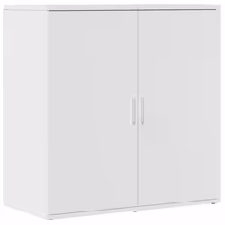vidaXL Credenza Bianca 79x38x80 cm in Legno Multistrato - Vista aggiuntiva 2