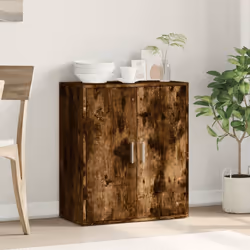 vidaXL Credenza Rovere Fumo 79x38x80 cm in Legno Multistrato - Vista aggiuntiva 3
