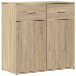 vidaXL Credenza Rovere Sonoma 79x38x80 cm in Legno Multistrato - Vista aggiuntiva 2