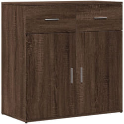 Vidaxl - Credenza Rovere Marrone 79x38x80 cm in Legno Multistrato