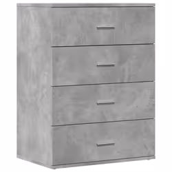 vidaXL Credenza Grigio Cemento 60x39x80 cm in Legno Multistrato - Vista aggiuntiva 2
