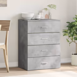 vidaXL Credenza Grigio Cemento 60x39x80 cm in Legno Multistrato - Vista aggiuntiva 3