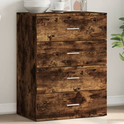 vidaXL Credenza Rovere Fumo 60x39x80 cm in Legno Multistrato