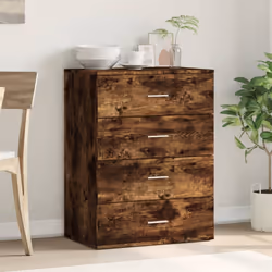 vidaXL Credenza Rovere Fumo 60x39x80 cm in Legno Multistrato - Vista aggiuntiva 3