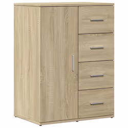vidaXL Credenza Rovere Sonoma 59x39x80 cm in Legno Multistrato - Vista aggiuntiva 2