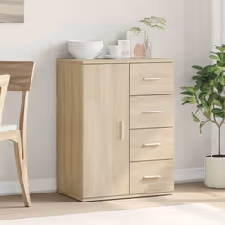 vidaXL Credenza Rovere Sonoma 59x39x80 cm in Legno Multistrato - Vista aggiuntiva 3
