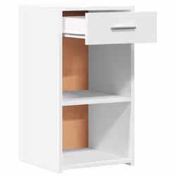 VidaXL 840577 comodino Bianco - Vista aggiuntiva 4