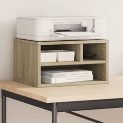 Supporto Stampante Rovere Sonoma 40x32x22,5cm Legno Multistrato Vidaxl 467177