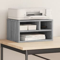 Supporto Stampante Grigio Sonoma 40x32x22,5cm Legno Multistrato Vidaxl 128215