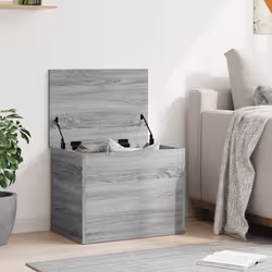 vidaXL Contenitore Grigio Sonoma 60x42x46 cm Legno Multistrato - Vista aggiuntiva 3