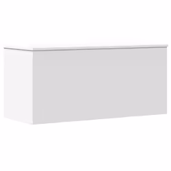 vidaXL Contenitore Portaoggetti Bianco 100x42x46 cm Legno Multistrato - Vista aggiuntiva 2