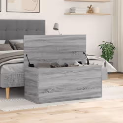 vidaXL Contenitore Grigio Sonoma 100x42x46 cm Legno Multistrato - Vista aggiuntiva 3