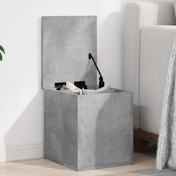Vidaxl - Contenitore Portaoggetti Grigio Cemento 30x35x35cm Truciolato 240278
