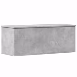 vidaXL Contenitore Portaoggetti Grigio Cemento 90x35x35cm Truciolato - Vista aggiuntiva 2
