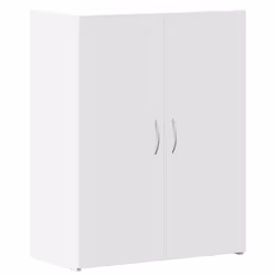 vidaXL Schedario Bianco 60x32x77,5 cm in Legno Multistrato - Vista aggiuntiva 2