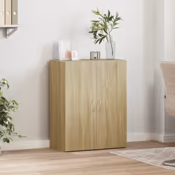 vidaXL Schedario Rovere Sonoma 60x32x77,5 cm in Legno Multistrato - Vista aggiuntiva 3