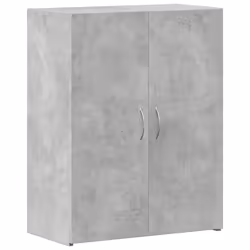 vidaXL Schedario Grigio Cemento 60x32x77,5 cm in Legno Multistrato - Vista aggiuntiva 2