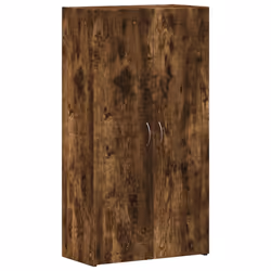 vidaXL Schedario Rovere Fumo 60x32x115 cm in Legno Multistrato - Vista aggiuntiva 2