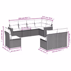 VidaXL 3226042 set mobili da esterno - Vista aggiuntiva 7