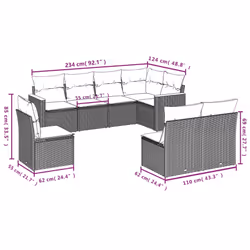 VidaXL 3226046 set mobili da esterno - Vista aggiuntiva 7