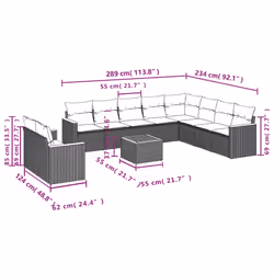 VidaXL 3226118 set mobili da esterno - Vista aggiuntiva 8