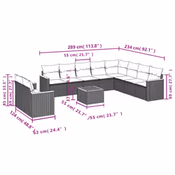 VidaXL 3226122 set mobili da esterno - Vista aggiuntiva 8