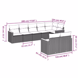 VidaXL 3226147 set mobili da esterno - Vista aggiuntiva 7
