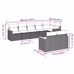 VidaXL 3226150 set mobili da esterno - Vista aggiuntiva 7