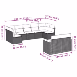 VidaXL 3226294 set mobili da esterno - Vista aggiuntiva 7