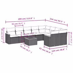 VidaXL 3226301 set mobili da esterno - Vista aggiuntiva 8