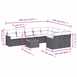 VidaXL 3226311 set mobili da esterno - Vista aggiuntiva 8