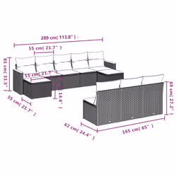 VidaXL 3226389 set mobili da esterno - Vista aggiuntiva 7