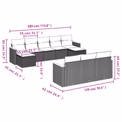 VidaXL 3226424 set mobili da esterno - Vista aggiuntiva 7