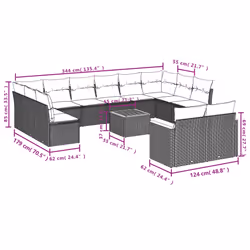 VidaXL 3226441 set mobili da esterno - Vista aggiuntiva 8