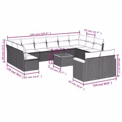 VidaXL 3226448 set mobili da esterno - Vista aggiuntiva 8