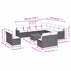 VidaXL 3226471 set mobili da esterno - Vista aggiuntiva 8