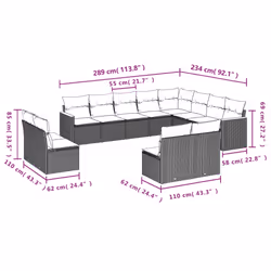 VidaXL 3226479 set mobili da esterno - Vista aggiuntiva 7