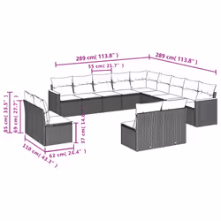 VidaXL 3226482 set mobili da esterno - Vista aggiuntiva 7