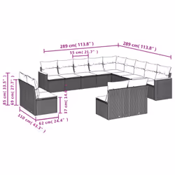 VidaXL 3226487 set mobili da esterno - Vista aggiuntiva 7