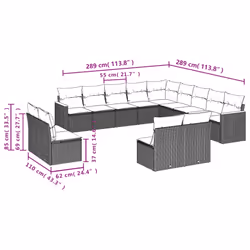 VidaXL 3226492 set mobili da esterno - Vista aggiuntiva 7