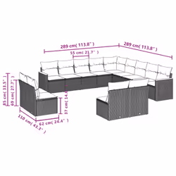 VidaXL 3226494 set mobili da esterno - Vista aggiuntiva 7