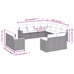 VidaXL 3226500 set mobili da esterno - Vista aggiuntiva 7