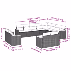 VidaXL 3226514 set mobili da esterno - Vista aggiuntiva 7