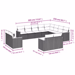 VidaXL 3226518 set mobili da esterno - Vista aggiuntiva 7